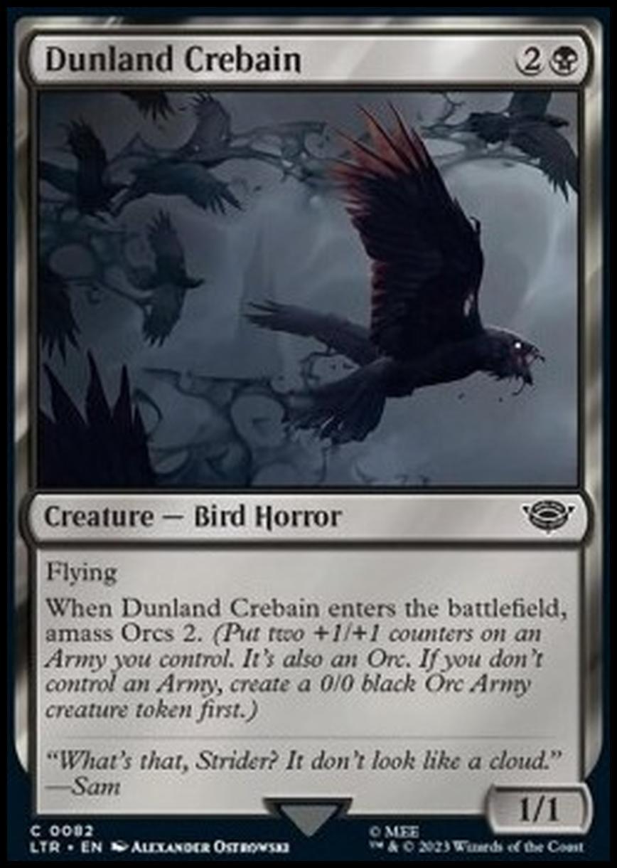 Dunland Crebain - Dunland Crebain - [LTR] [NM] [Foil]