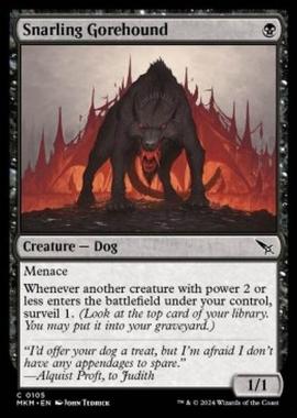 Snarling Gorehound - Snarling Gorehound - [MKM] [NM] [Foil]