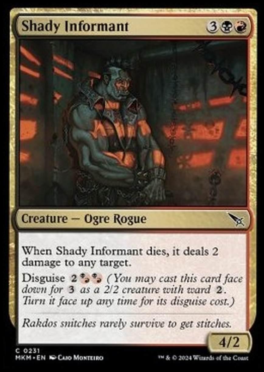 Shady Informant - Shady Informant - [MKM] [NM] [Foil]