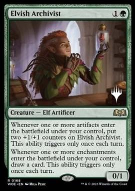 Elvish Archivist (V.2) - Archivista Elfico (V.2) - [PWOE] [NM]