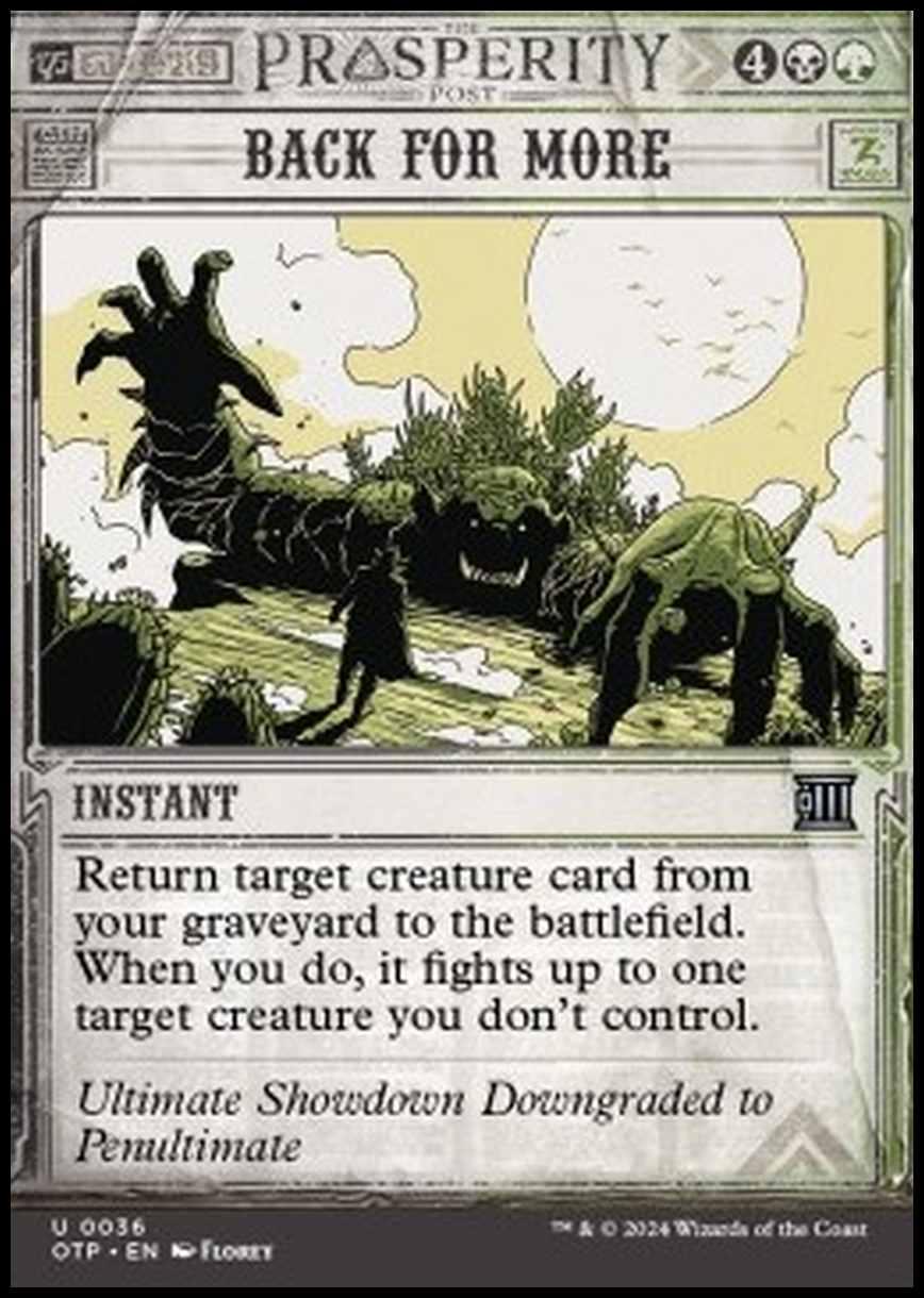 Back for More - Back for More - [OTP] [NM] [Foil]
