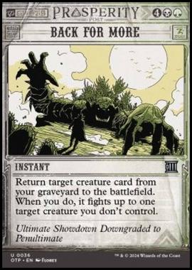 Back for More - Back for More - [OTP] [NM] [Foil]
