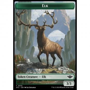 Elk Token (Green 3/3) - Elk Token (Green 3/3) - [TOTJ] [NM]