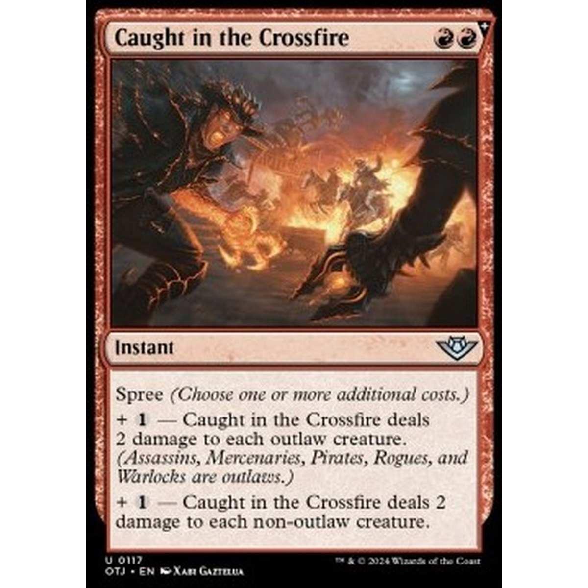 Caught in the Crossfire - Caught in the Crossfire - [OTJ] [NM] [Foil]