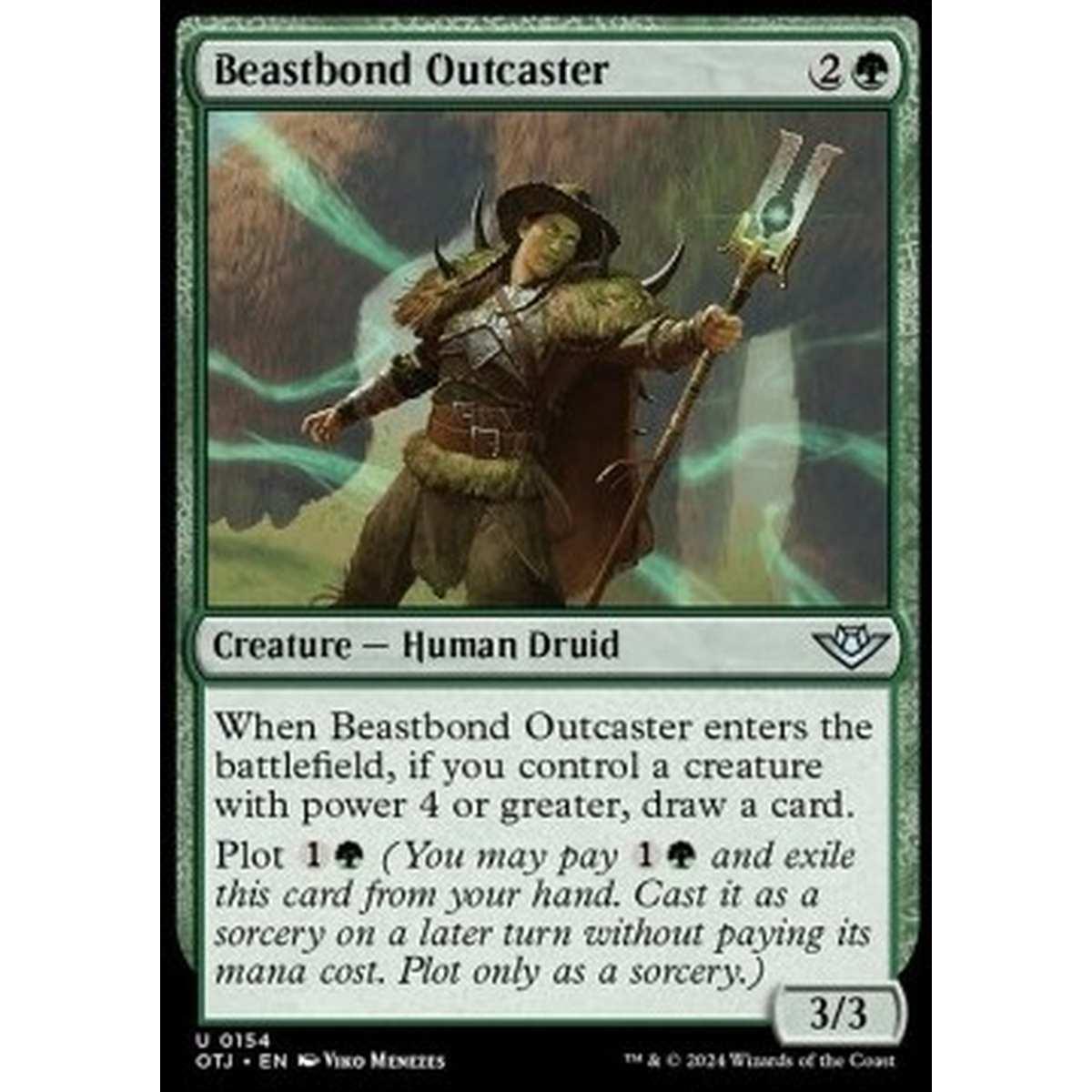 Beastbond Outcaster - Beastbond Outcaster - [OTJ] [NM] [Foil]
