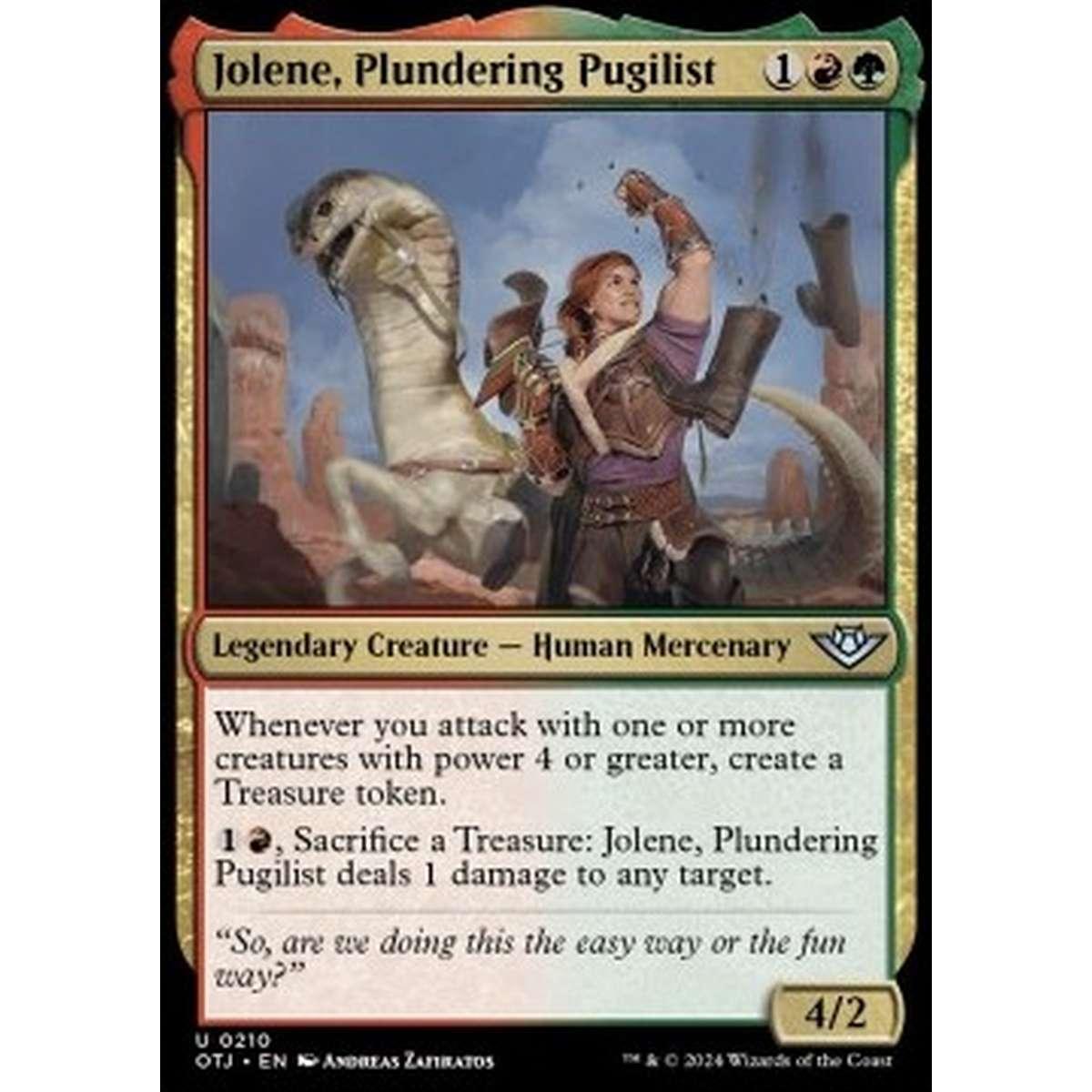 Jolene, Plundering Pugilist - Jolene, Plundering Pugilist - [OTJ] [NM] [Foil]