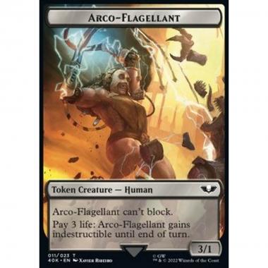 Arco-Flagellant Token (B 3/1) // Soldier Token (W 1/1) - Arco-Flagellant Token (B 3/1) // Soldier Token (W 1/1) - [40K] [NM]