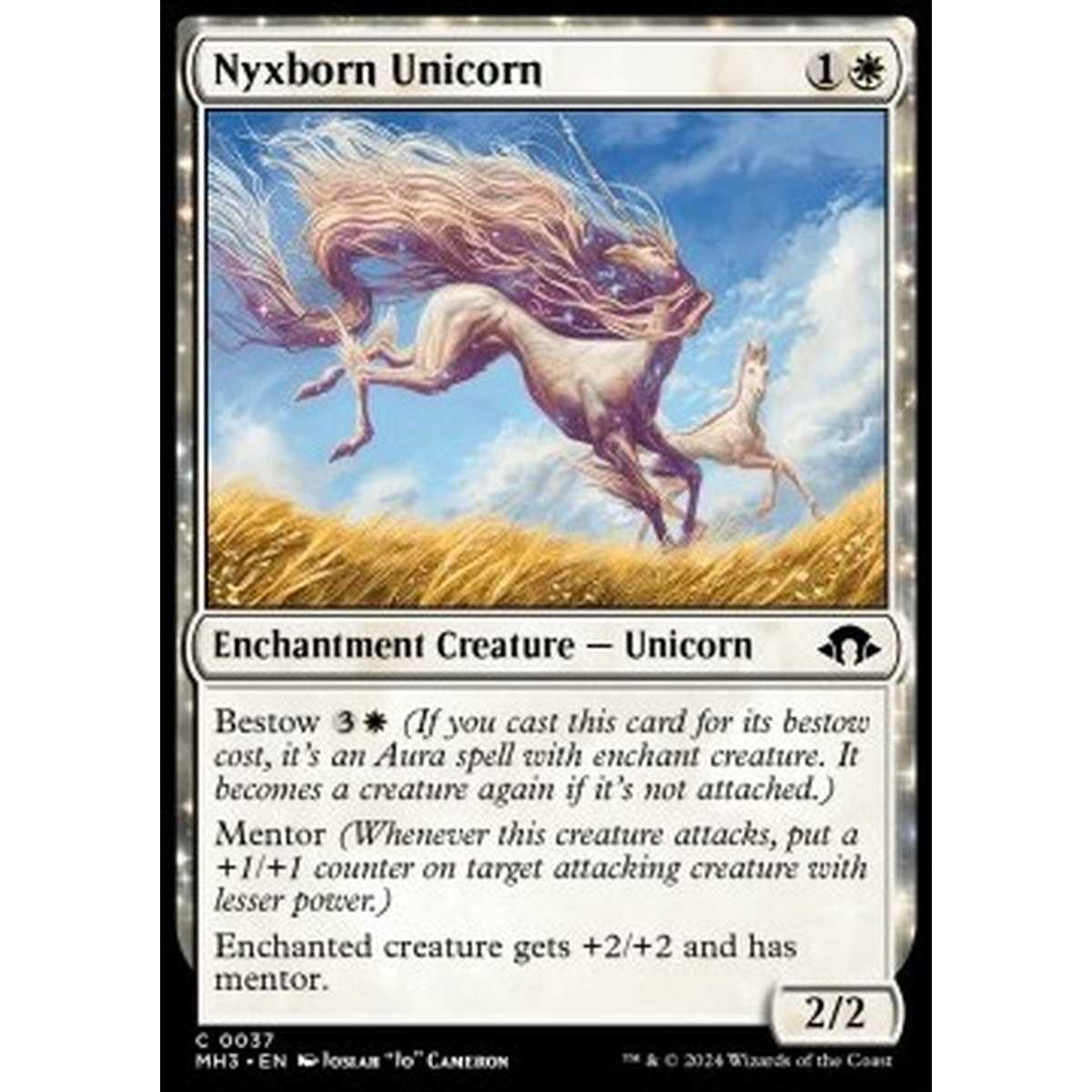 Nyxborn Unicorn - Nyxborn Unicorn - [MH3] [NM] [Foil]