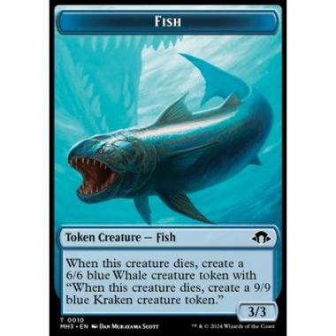 Fish Token (Blue 3/3) - Fish Token (Blue 3/3) - [TMH3] [NM]