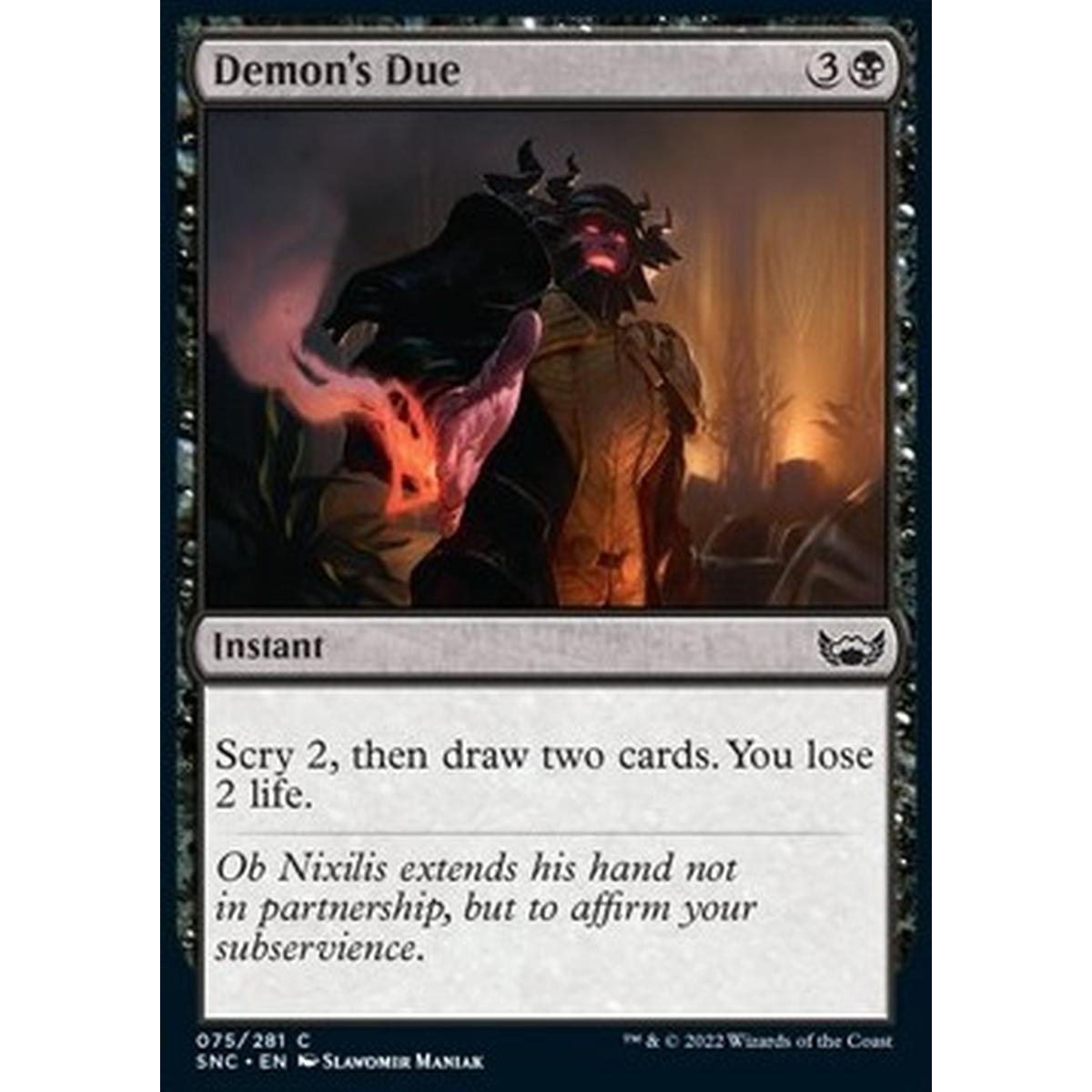 Demon's Due - Dazio del Demone - [SNC] [NM]