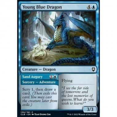 Young Blue Dragon // Sand Augury - Young Blue Dragon // Sand Augury - [CLB] [NM]