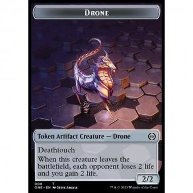 Drone Token (A 2/2) // Phyrexian Mite Token (A 1/1) - Drone Token (A 2/2) // Phyrexian Mite Token (A 1/1) - [XONE] [GD] [Foil]