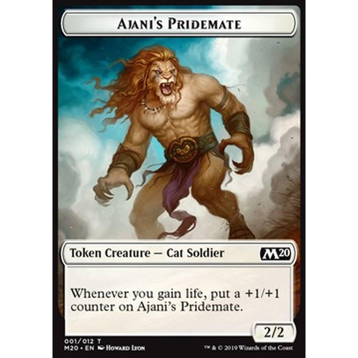 Ajani's Pridemate Token - Ajani's Pridemate Token - [M20] [NM]
