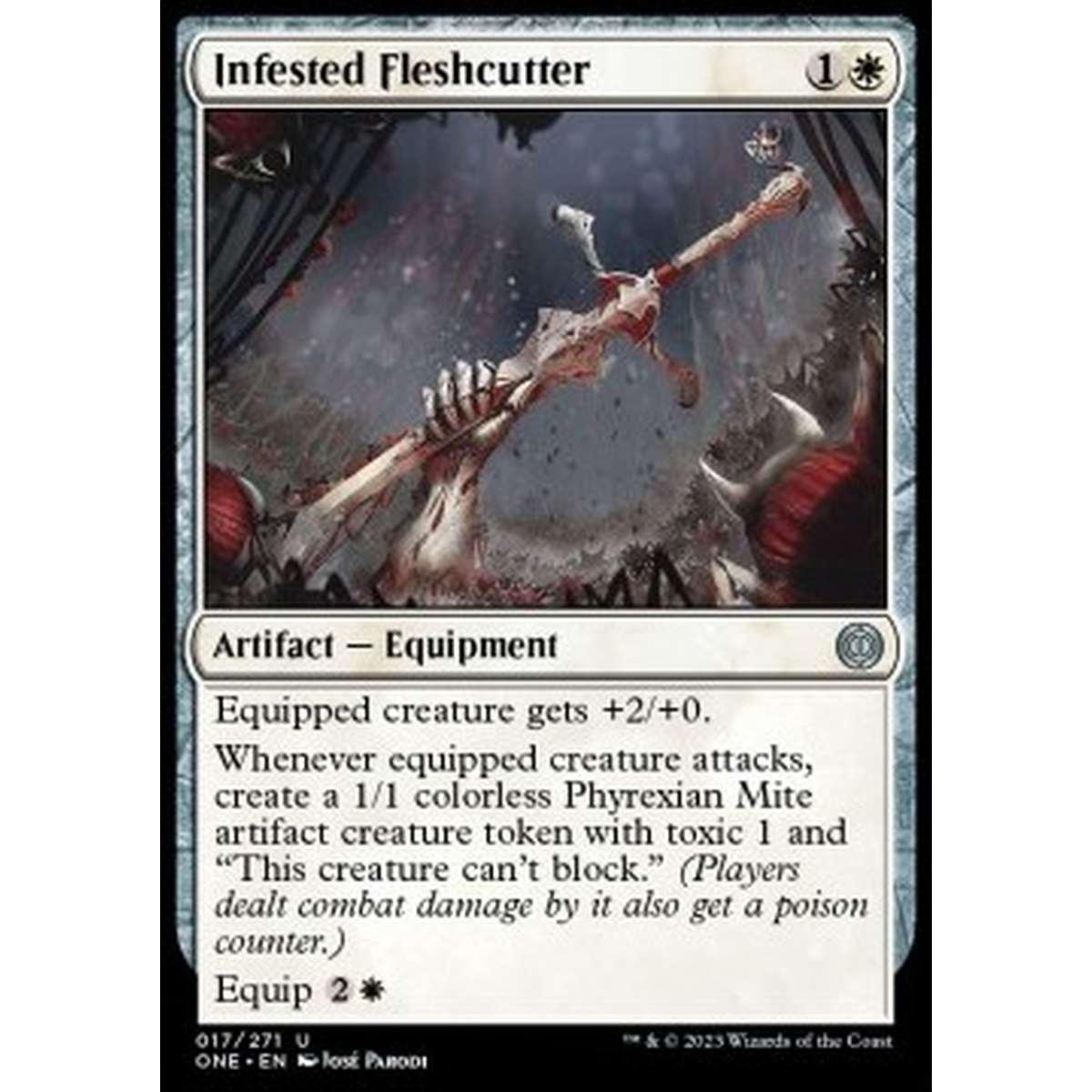 Infested Fleshcutter - Infested Fleshcutter - [ONE] [NM] [Foil]