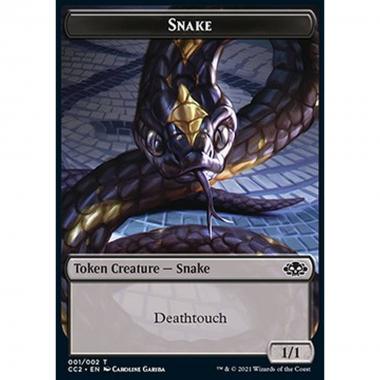 Snake Token (B 1/1) // Zombie Token (B 2/2) - Snake Token (B 1/1) // Zombie Token (B 2/2) - [CC2] [NM]