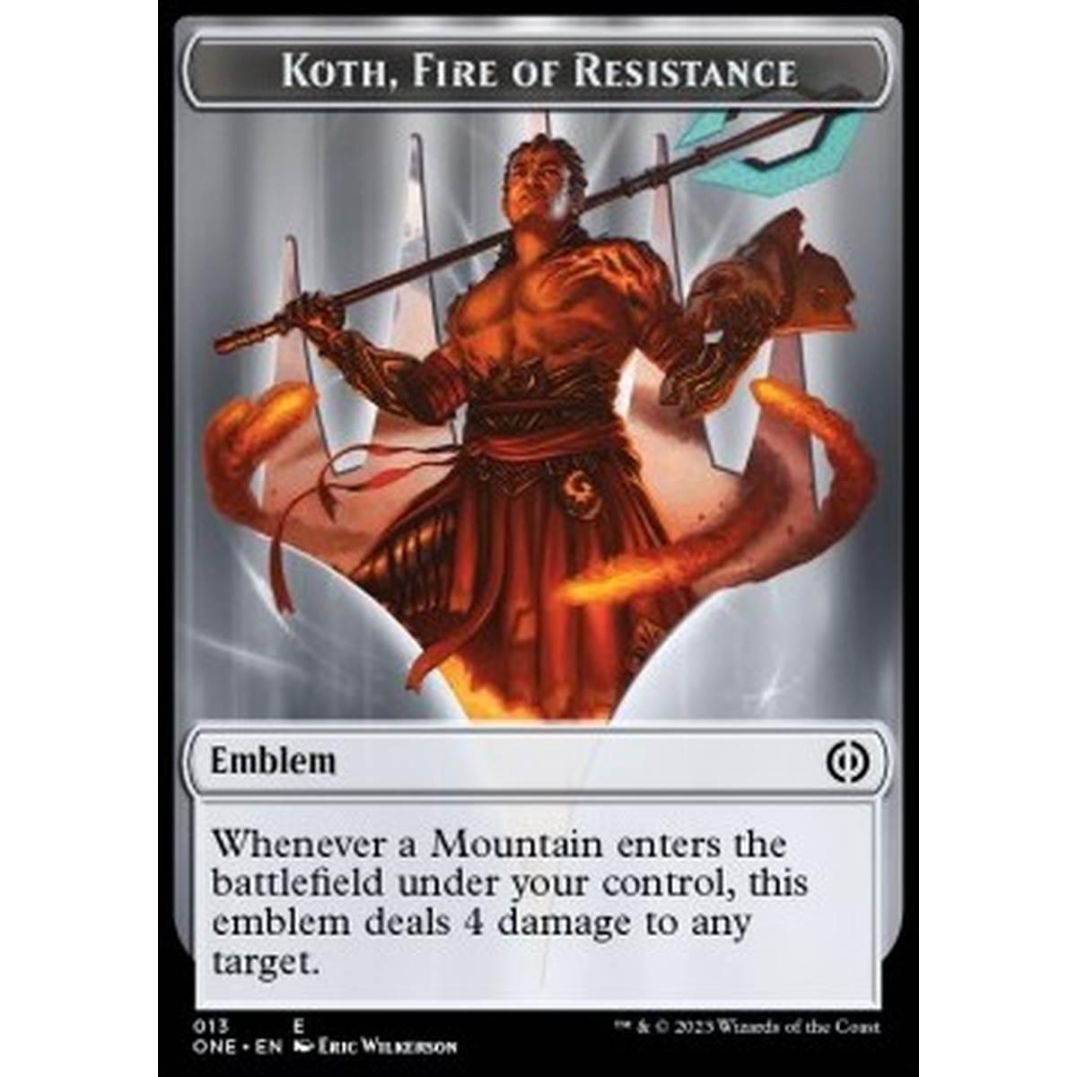 Koth, Fire of Resistance Emblem - Koth, Fire of Resistance Emblem - [XONE] [NM]