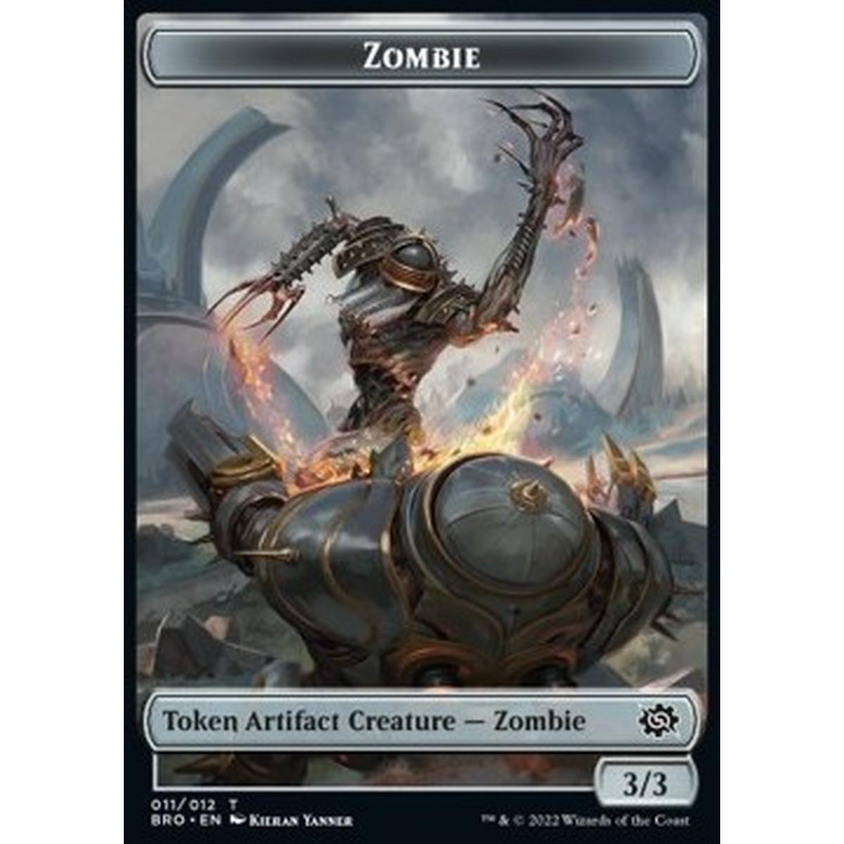 Zombie Token (A 3/3) // Powerstone Token - Zombie Token (A 3/3) // Powerstone Token - [XBRO] [NM] [Foil]