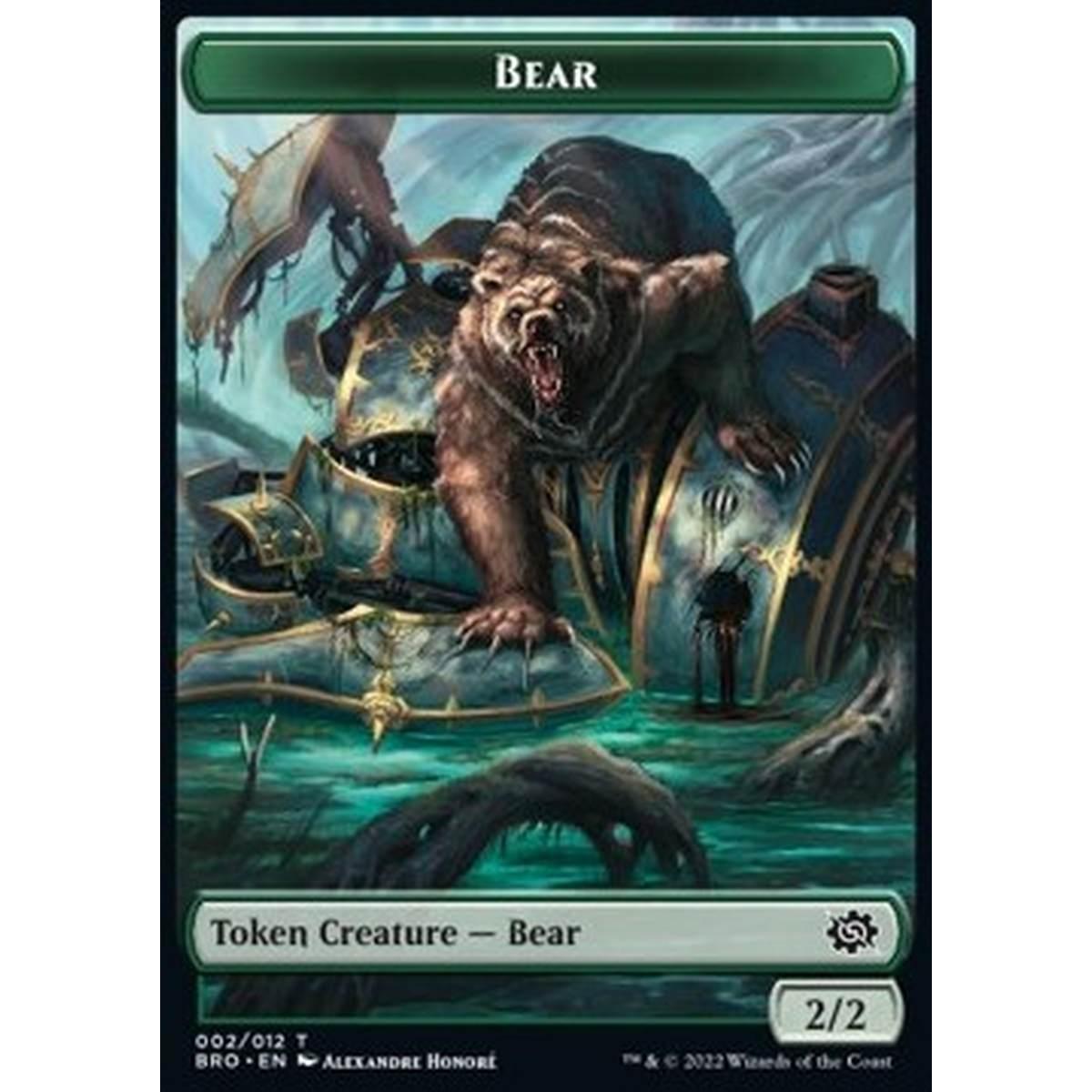 Bear Token (G 2/2) // Powerstone Token - Bear Token (G 2/2) // Powerstone Token - [XBRO] [NM] [Foil]