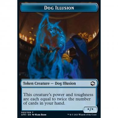 Dog Illusion Token (Blue */*) - Dog Illusion Token (Blue */*) - [XAFR] [NM]