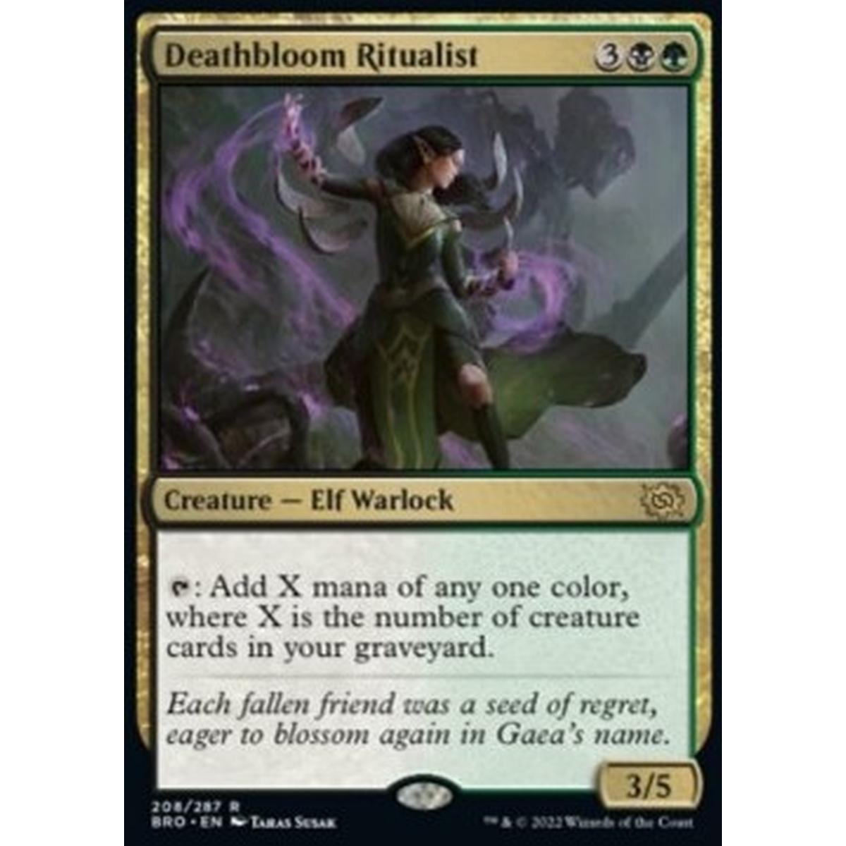 Deathbloom Ritualist - Deathbloom Ritualist - [BRO] [NM]