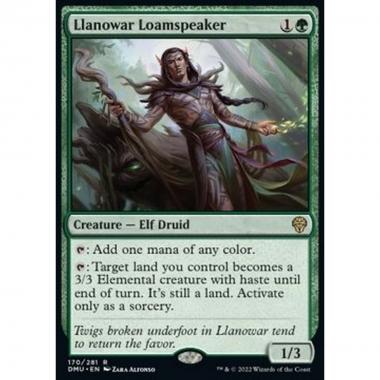 Llanowar Loamspeaker - Sussurraterra di Llanowar - [DMU] [NM]