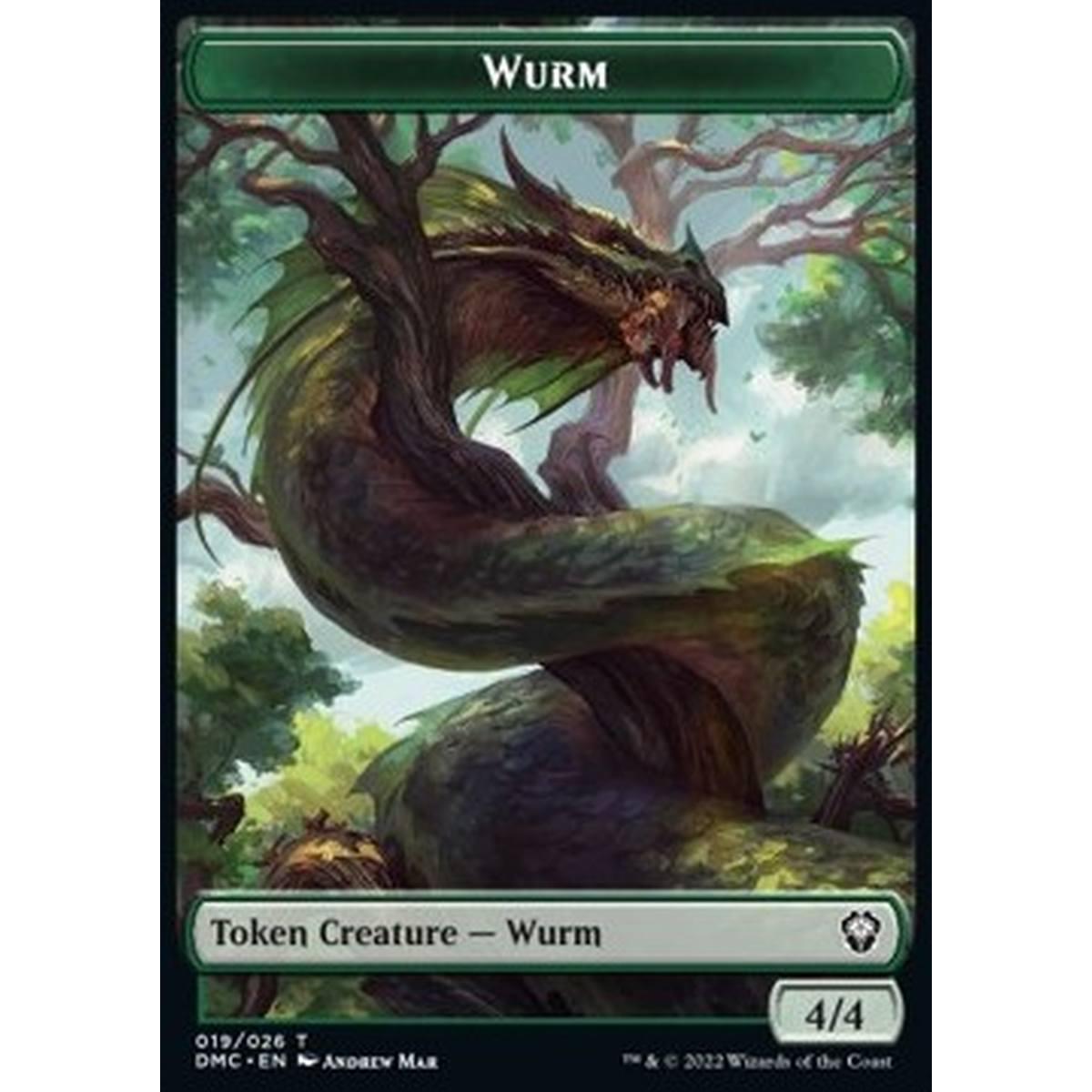 Wurm Token (Green 4/4) - Wurm Token (Green 4/4) - [XDMC] [NM]