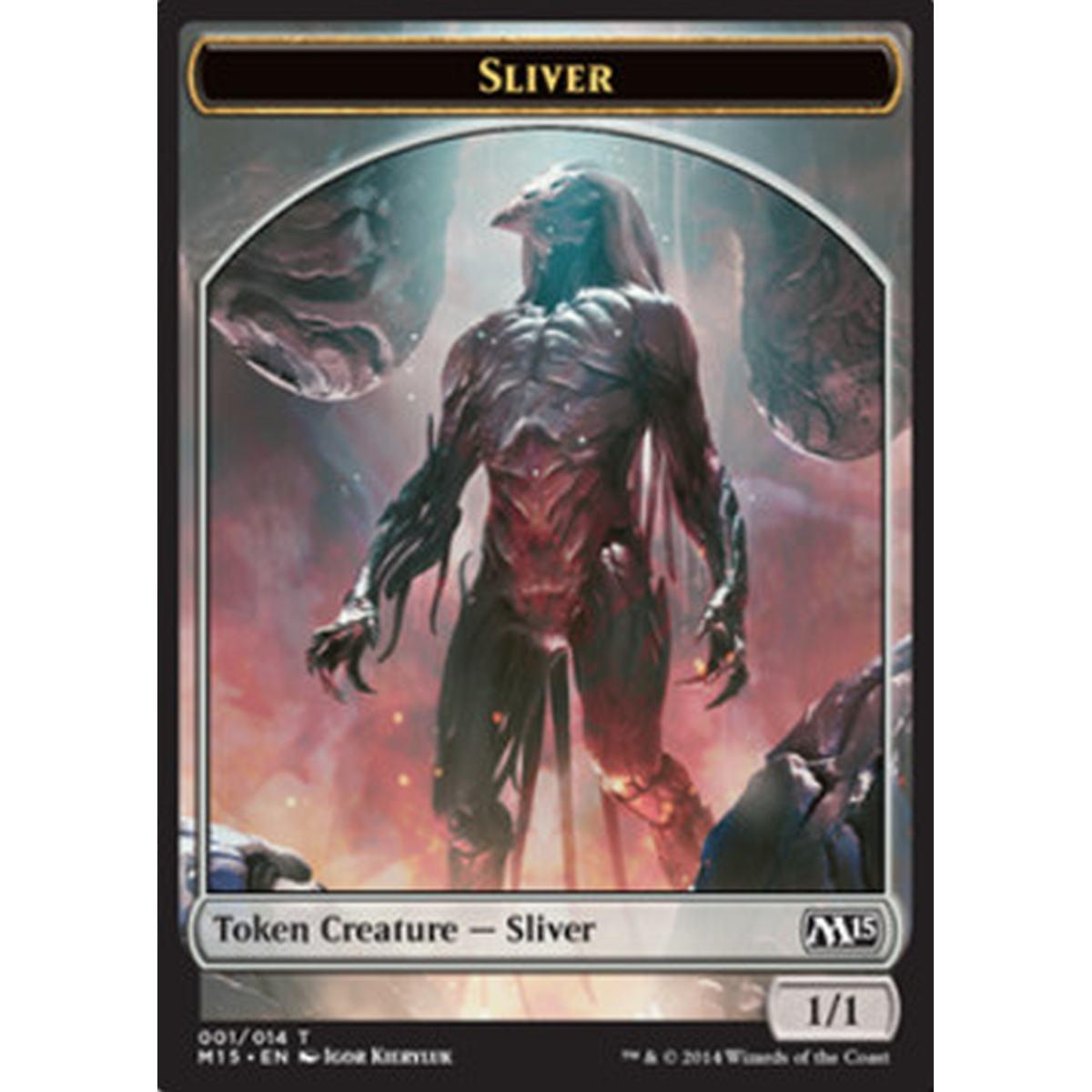 Sliver Token (Colorless 1/1) - Sliver Token (Colorless 1/1) - [M15] [NM]