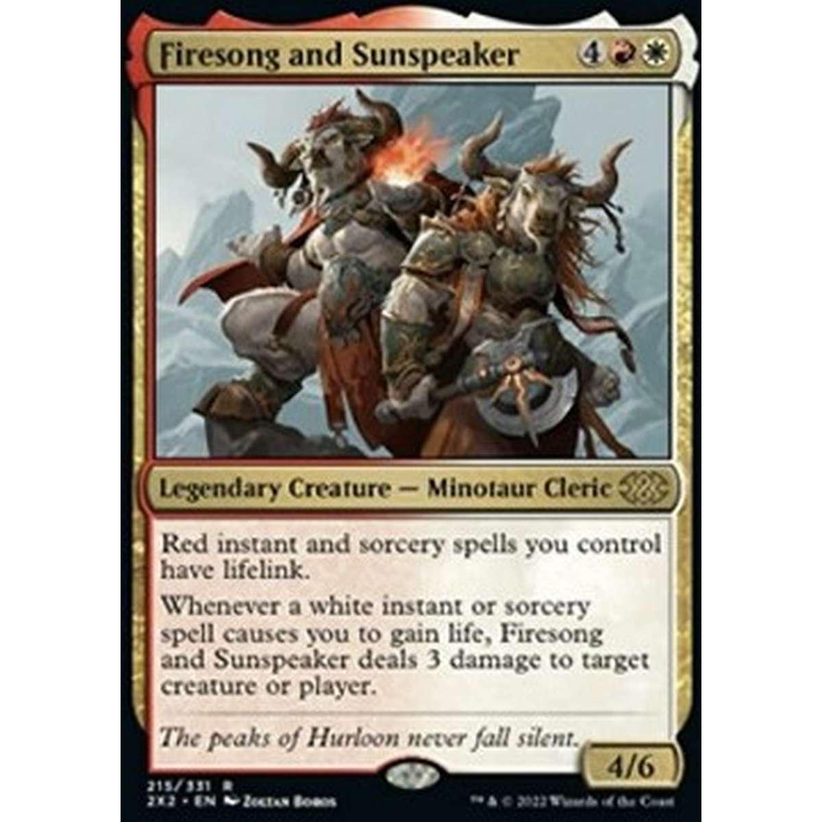 Firesong and Sunspeaker - Firesong and Sunspeaker - [2X2] [NM]
