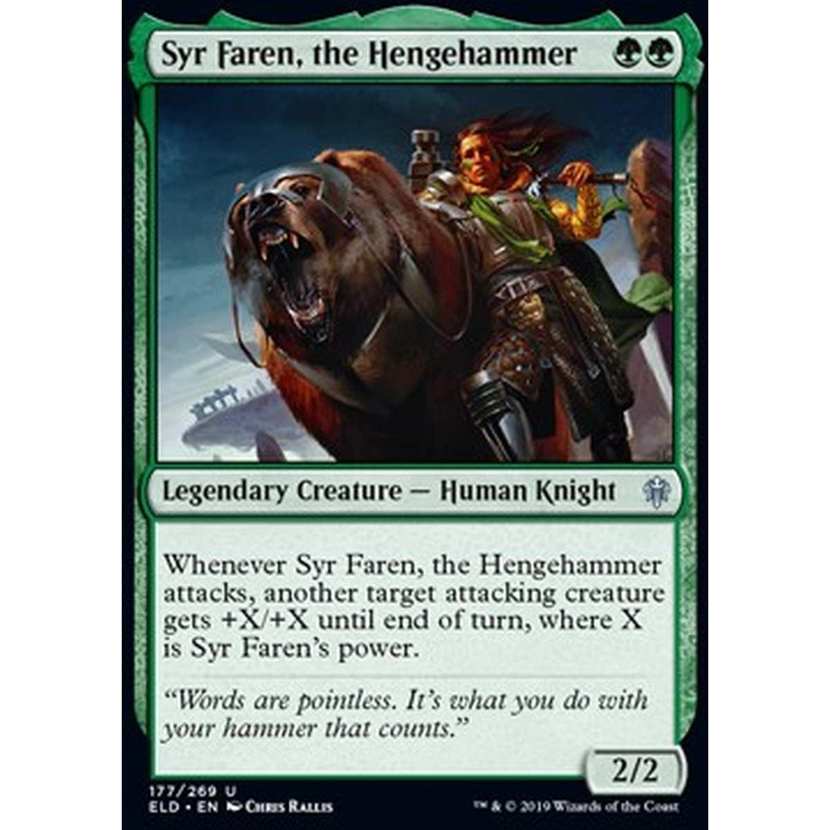 Syr Faren, the Hengehammer - Syr Faren, il Martello del Monolito - [ELD] [NM] [Foil]