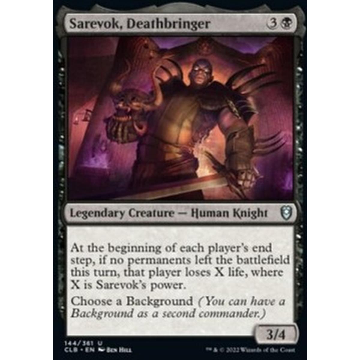 Sarevok, Deathbringer - Sarevok, Deathbringer - [CLB] [NM] [Foil]