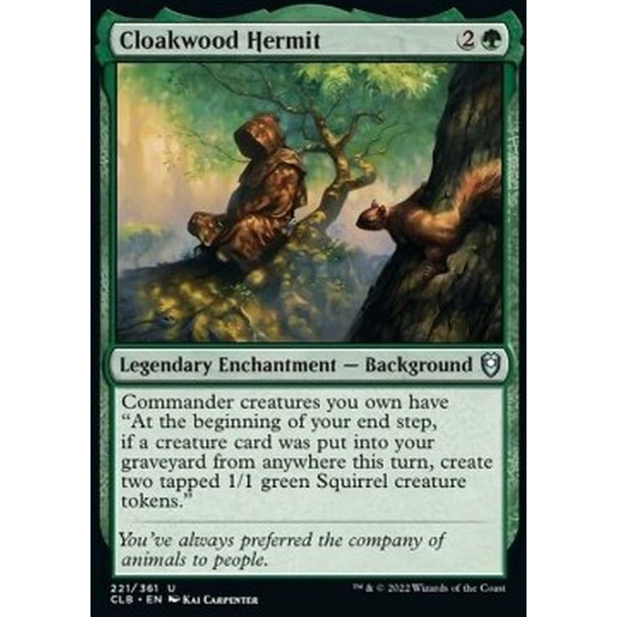 Cloakwood Hermit - Cloakwood Hermit - [CLB] [NM] [Foil]