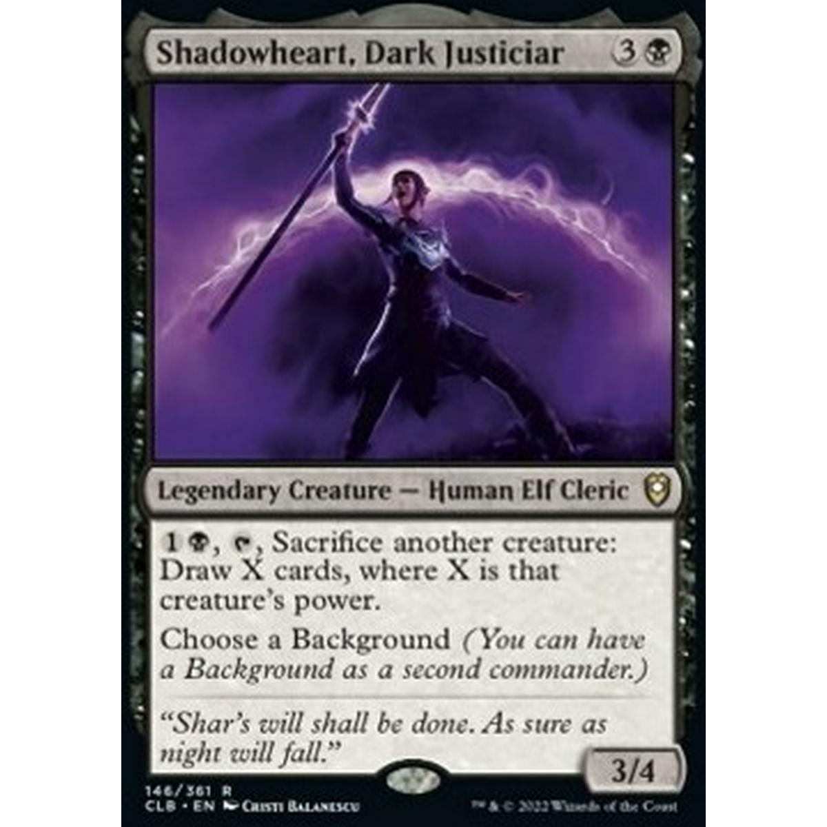 Shadowheart, Dark Justiciar - Cuorescuro, Giustiziera Oscura - [CLB] [NM]