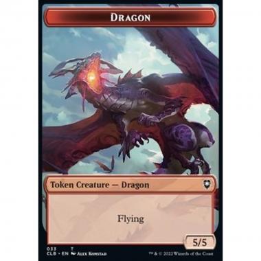 Dragon Token (R 5/5) // Gold Token - Dragon Token (R 5/5) // Gold Token - [XCLB] [NM]