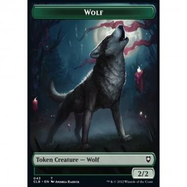 Wolf Token (G 2/2) // Insect Token (G 1/1 Flying, Deathtouch) - Wolf Token (G 2/2) // Insect Token (G 1/1 Flying, Deathtouch) - [XCLB] [NM]