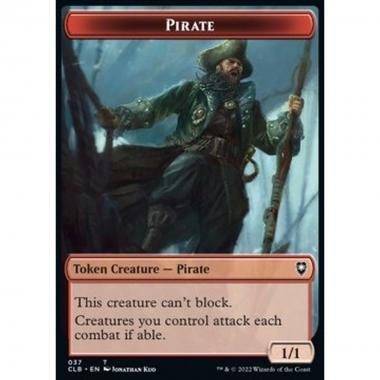 Pirate Token (R 1/1) // Goblin Token (R 1/1 Creatures attack each combat) - Pirate Token (R 1/1) // Goblin Token (R 1/1 Creatures attack each combat) - [XCLB] [NM]
