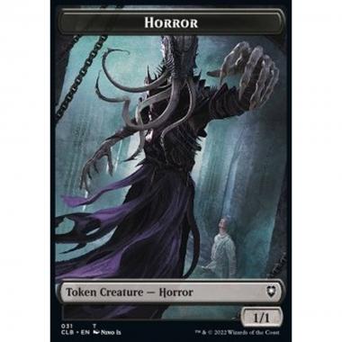 Horror Token (B 1/1) // Centaur Token (G 3/3 Protection from Black) - Horror Token (B 1/1) // Centaur Token (G 3/3 Protection from Black) - [XCLB] [NM]