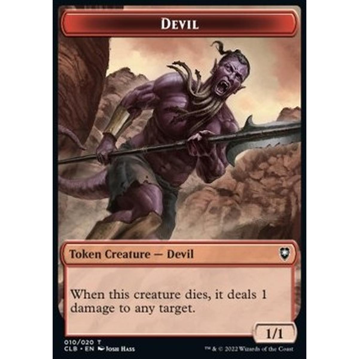 Devil Token (Red 1/1) - Devil Token (Red 1/1) - [XCLB] [NM]