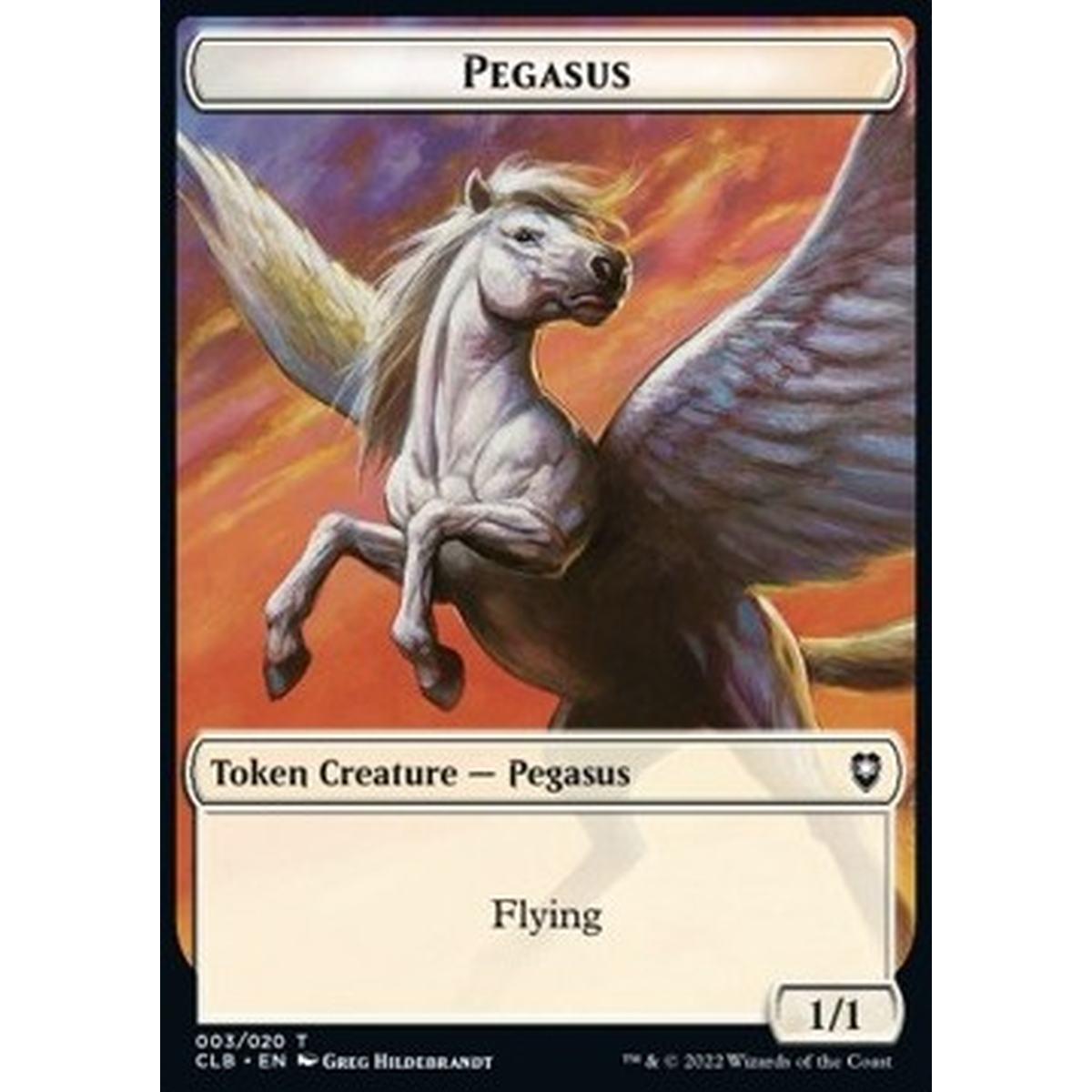 Pegasus Token (White 1/1) - Pegasus Token (White 1/1) - [XCLB] [NM]