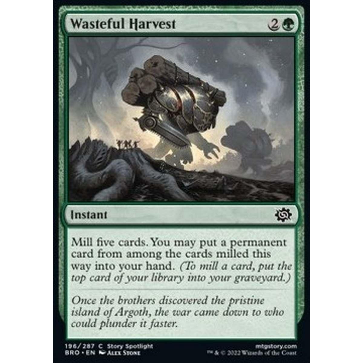 Wasteful Harvest - Raccolto Sconsiderato - [BRO] [NM]