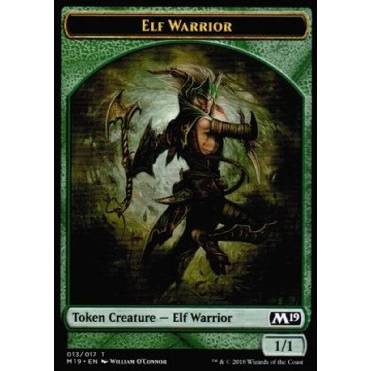 Elf Warrior Token (Green 1/1) - Elf Warrior Token (Green 1/1) - [M19] [NM]
