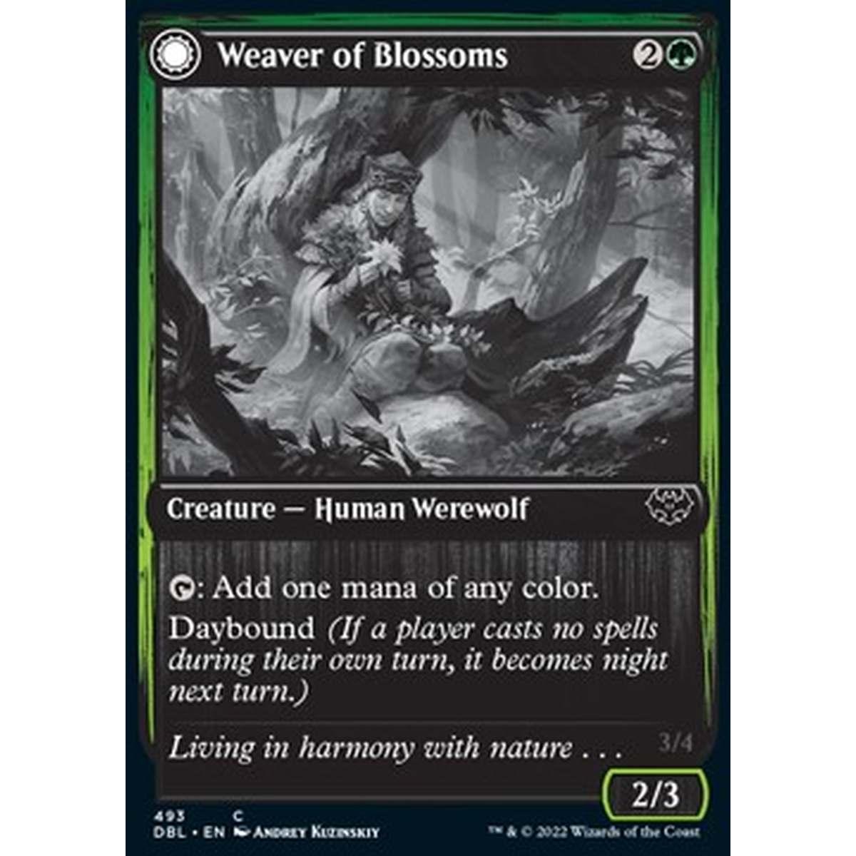 Weaver of Blossoms // Blossom-Clad Werewolf - Weaver of Blossoms // Blossom-Clad Werewolf - [DBL] [NM] [Foil]