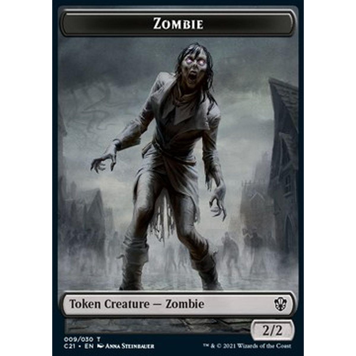 Zombie Token (B 2/2) // Horror Token (B 4/4) - Zombie Token (B 2/2) // Horror Token (B 4/4) - [XC21] [NM]
