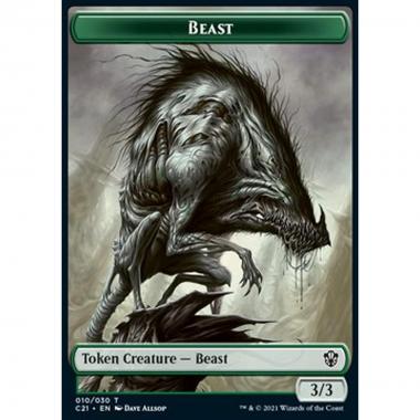 Beast Token (G 3/3) // Whale Token (U 6/6) - Beast Token (G 3/3) // Whale Token (U 6/6) - [XC21] [NM]