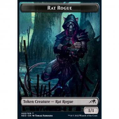 Rat Rogue Token (Black 1/1) - Rat Rogue Token (Black 1/1) - [XNEO] [NM]