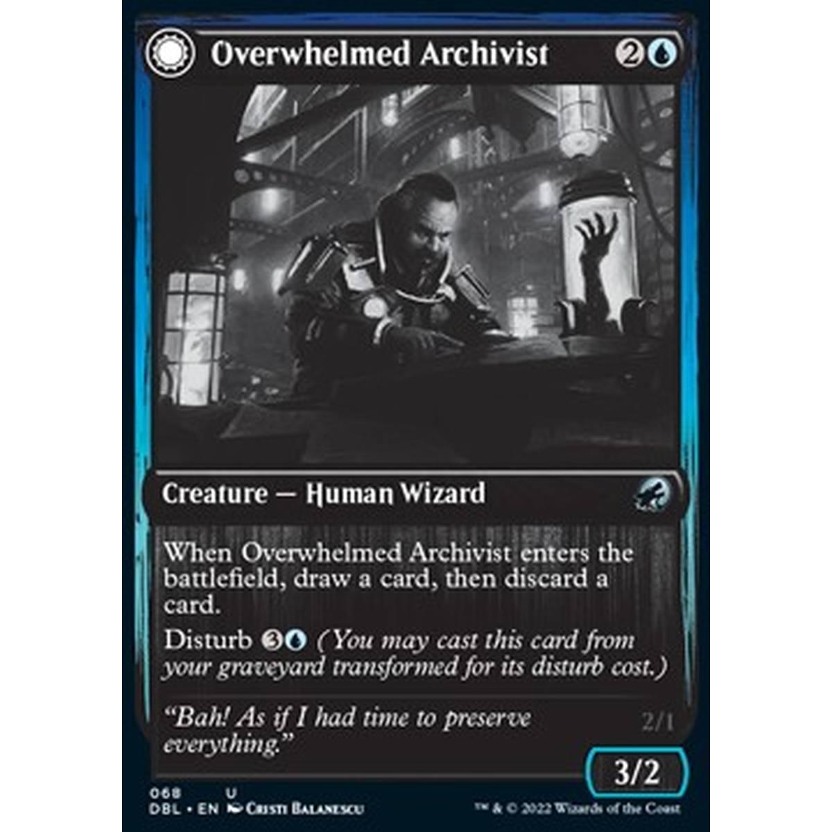 Overwhelmed Archivist // Archive Haunt - Overwhelmed Archivist // Archive Haunt - [DBL] [NM]