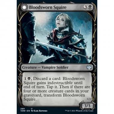 Bloodsworn Squire // Bloodsworn Knight - Scudiera Sanguefedele // Cavaliera Sanguefedele - [XVOW] [NM] [Foil]