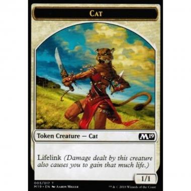 Cat Token (White 1/1 Lifelink) - Cat Token (White 1/1 Lifelink) - [M19] [NM]