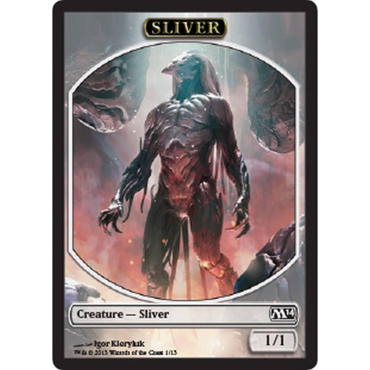 Sliver Token (Colorless 1/1) - Sliver Token (Colorless 1/1) - [M14] [NM]