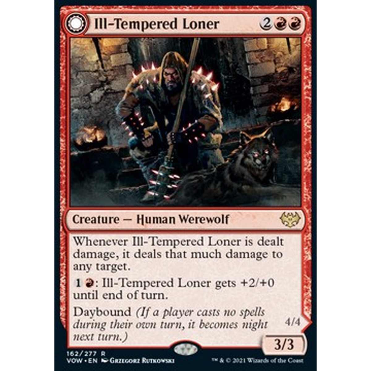 Ill-Tempered Loner // Howlpack Avenger - Solitario Scorbutico // Vendicatore dell'Ulubranco - [VOW] [NM]