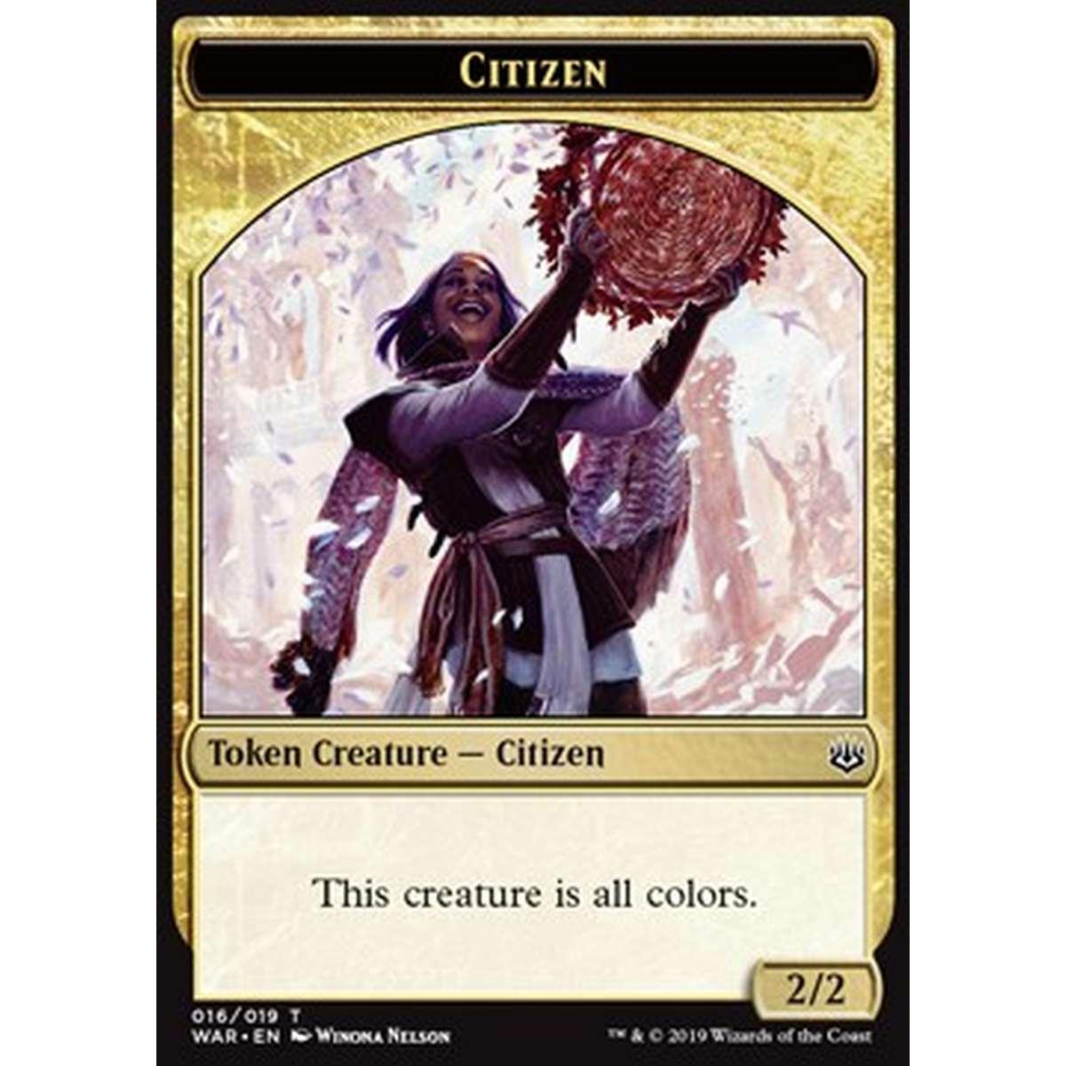 Citizen Token (Gold 2/2) - Citizen Token (Gold 2/2) - [WAR] [NM]